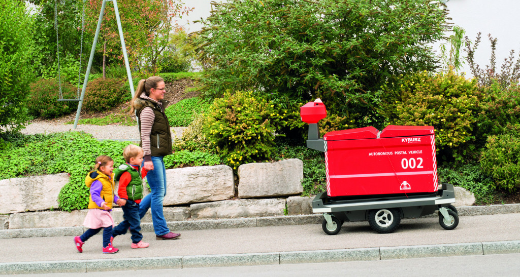 Der autonome eTrolley auf Zustellung