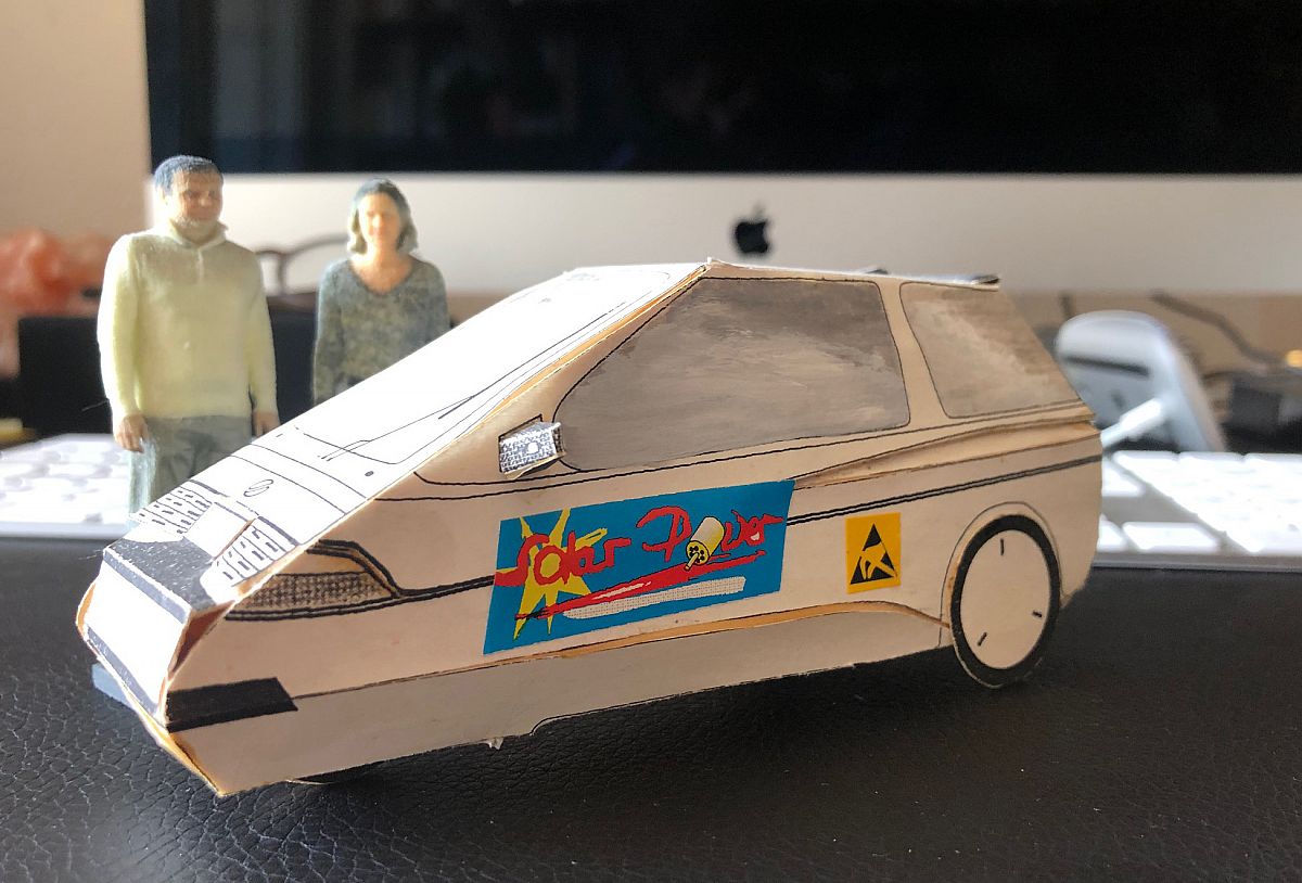 The City-EI model sheet folded together with a built-in drive set.