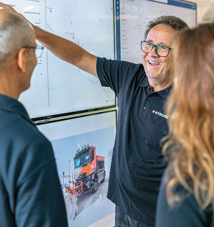 Kurt Hug KYBURZ Fleet Management System Winterdienst Kanton Wallis