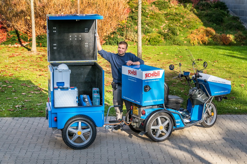 KYBURZ PAH mit Aufbau von Sortimo für Schibli