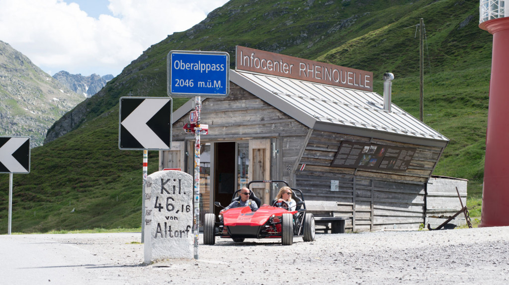 eRod auf dem Oberalppass