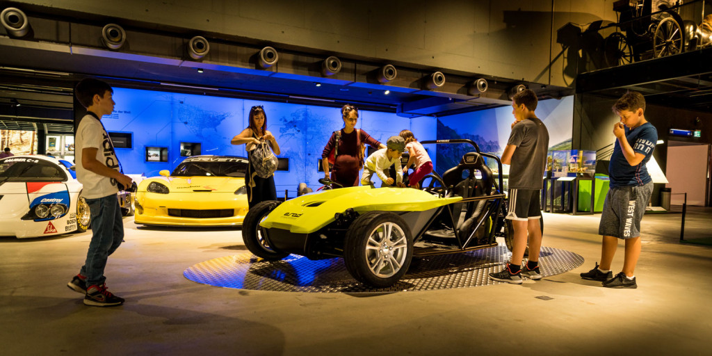 der eRod ist ein eye catcher in der Verkehrshaus-Ausstellung